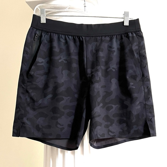 Ten Thousand Men's Tactical 7'' Unlined Set Shorts in Black Gray Camo - Picture 3 of 8